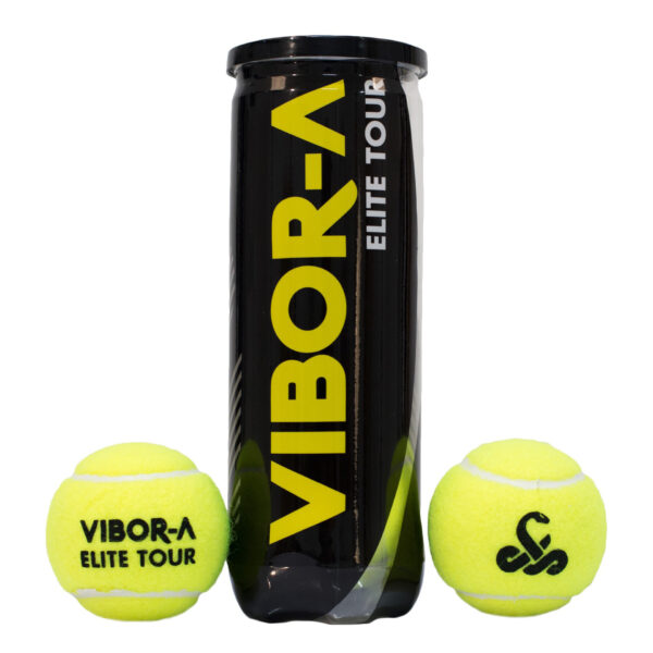BOTE 3 PELOTAS PÁDEL VIBOR-A ELITE TOUR - Imagen 2
